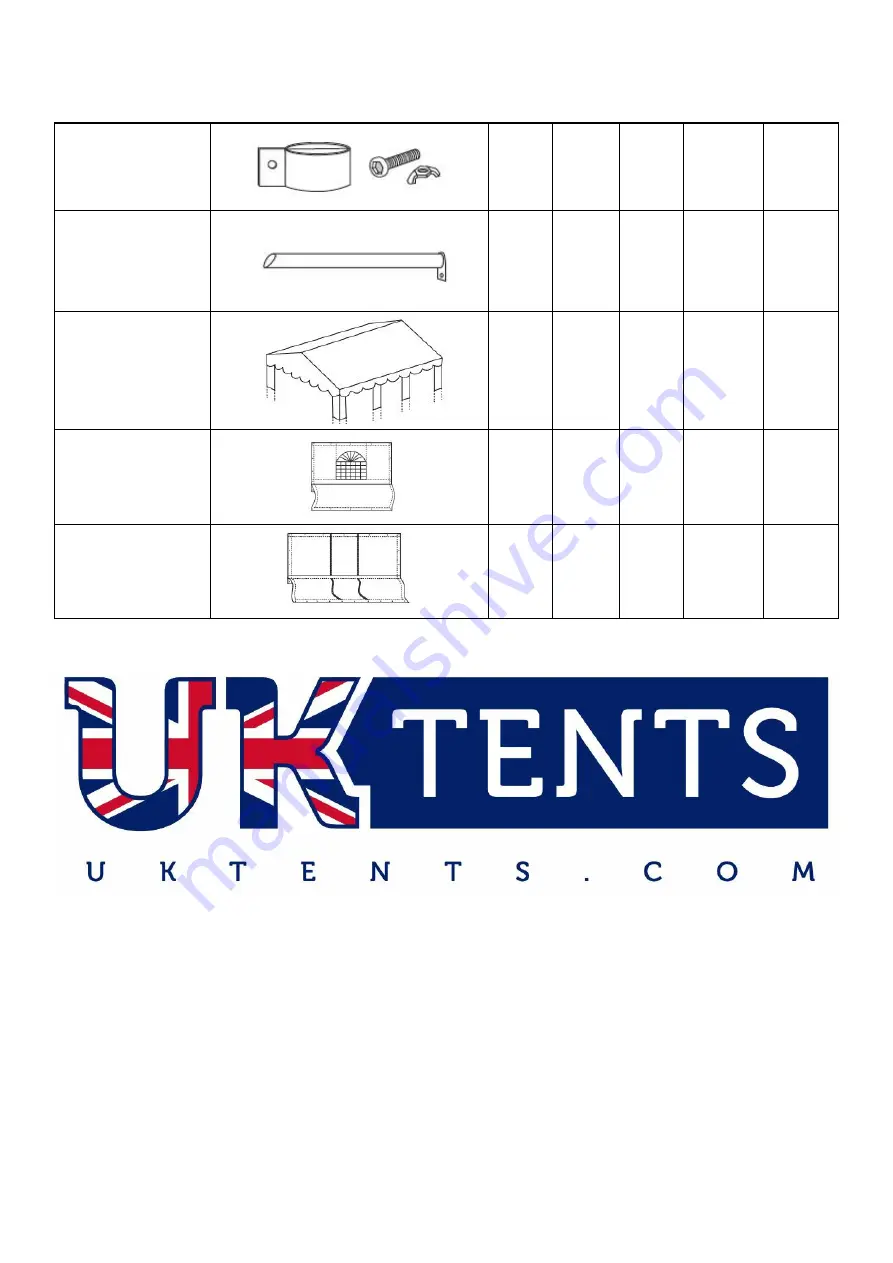 UK Tents Professional Prime 3m Series Assembly Instructions Manual Download Page 8