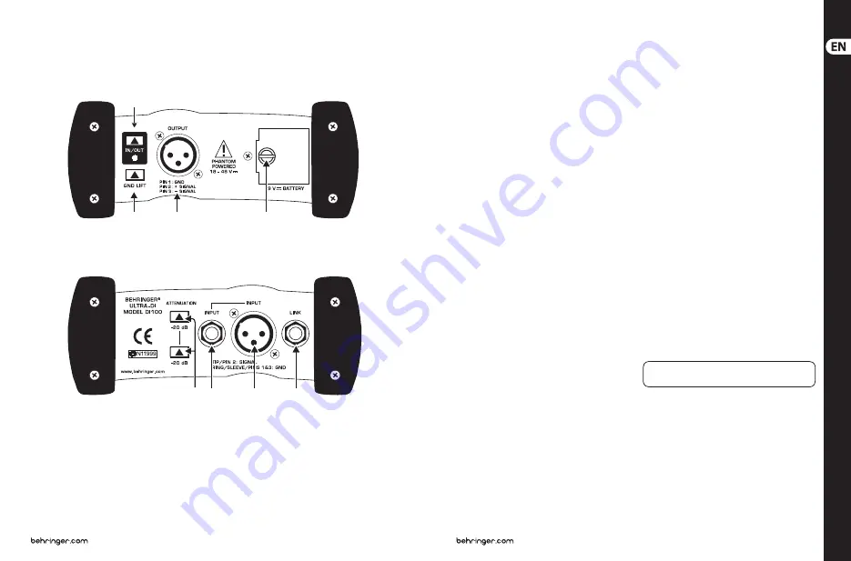 Ultra-di DI100 Quick Start Manual Download Page 16