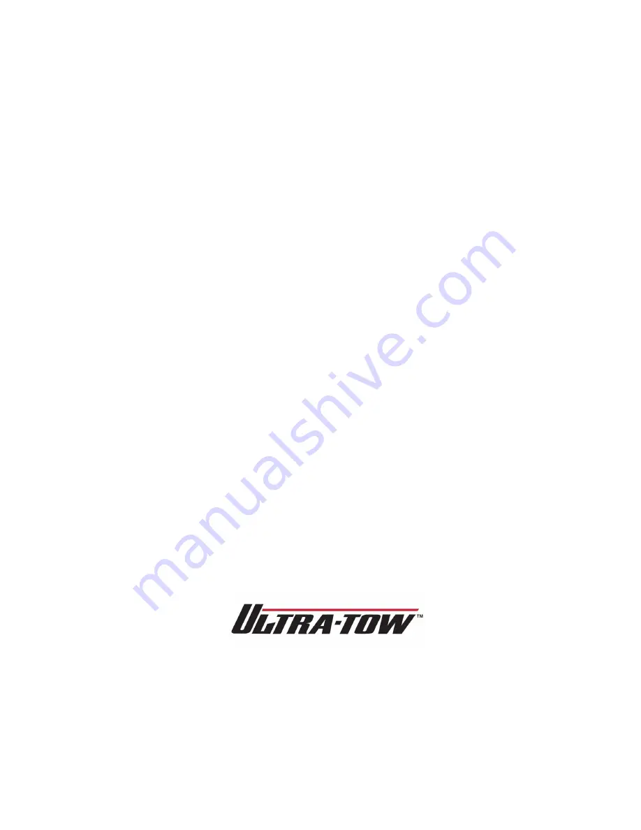 Ultra-tow 31646 Owner'S Manual Download Page 6