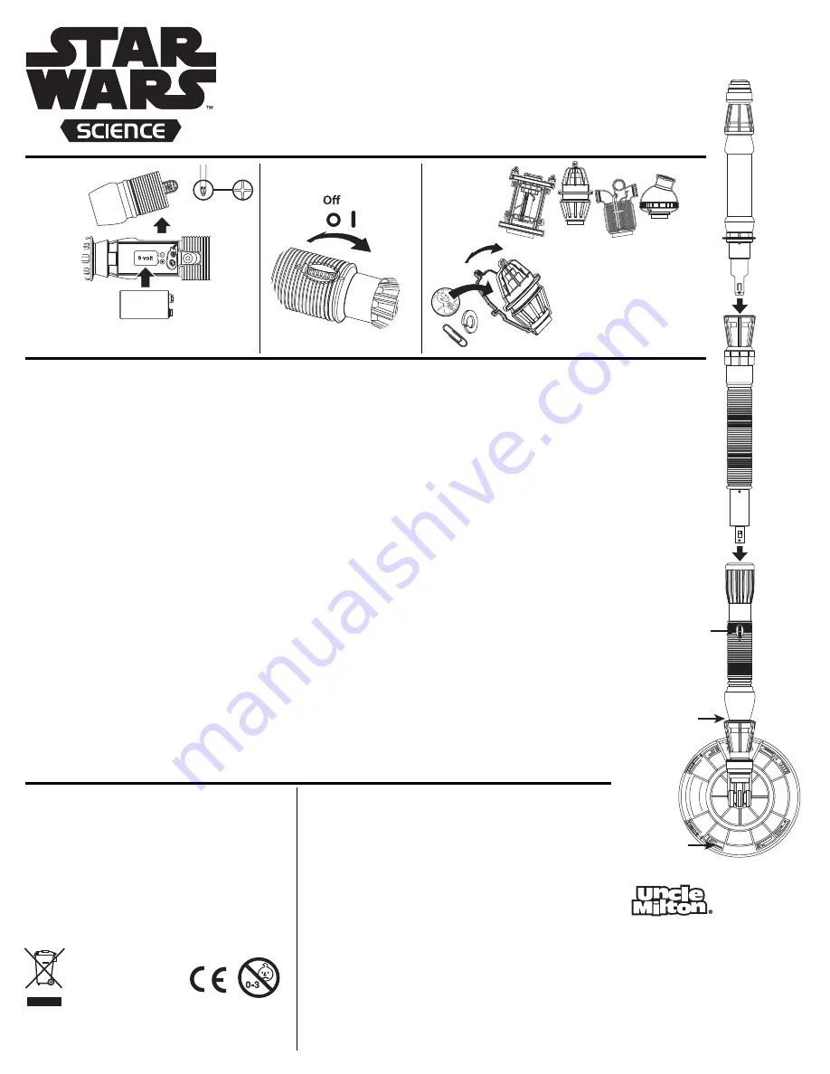 Uncle Milton Star Wars Science JAKKU SCAVENGER Manual Download Page 1