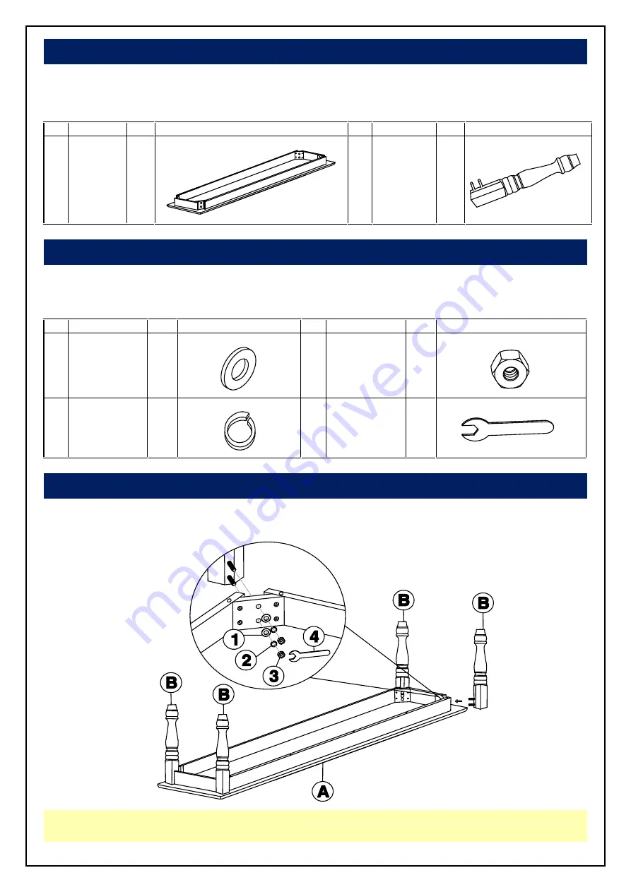 Unfinished Furniture of Wilmington BE-72 Assembly Instructions Download Page 3