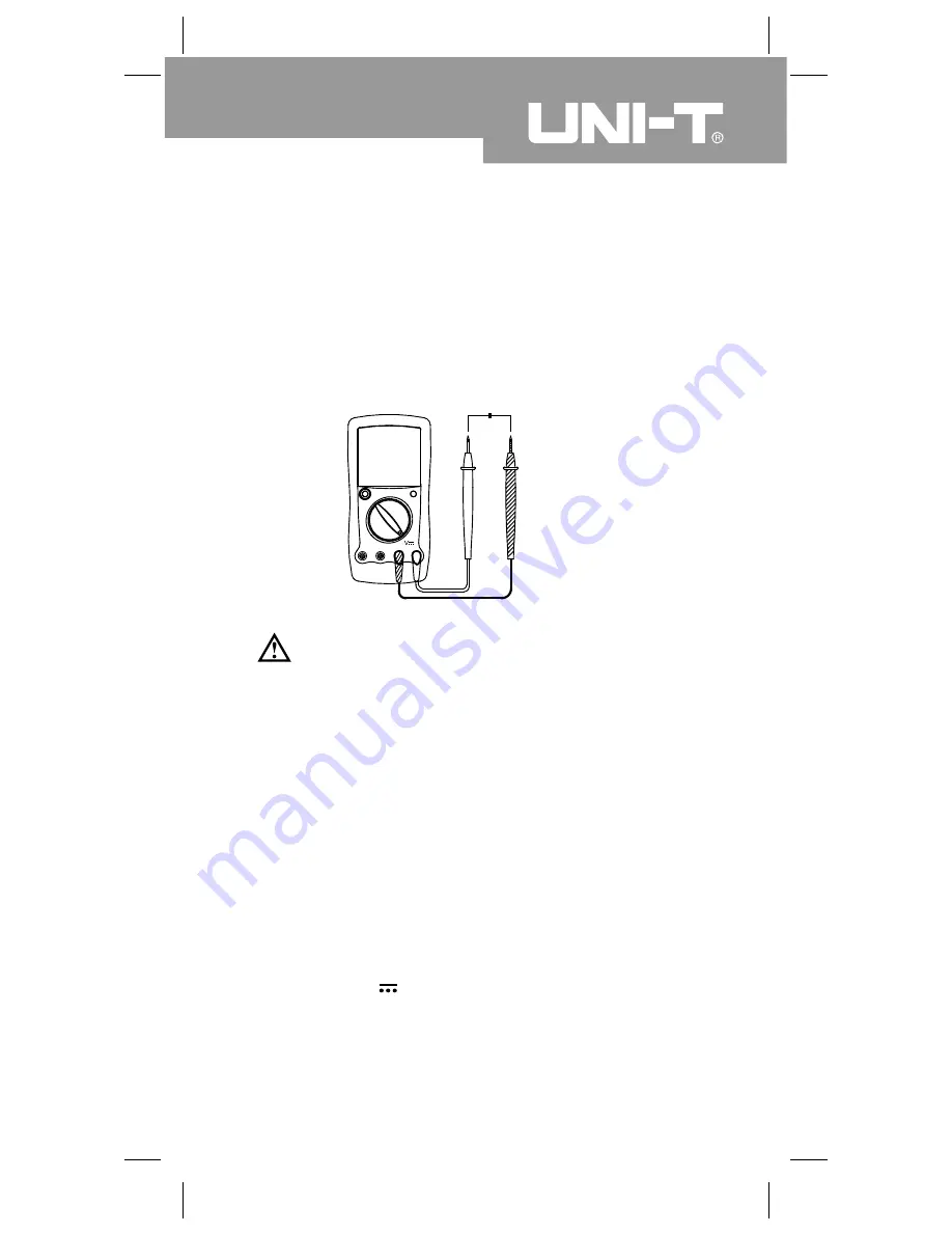 UNI-T UT106 Operating Manual Download Page 13