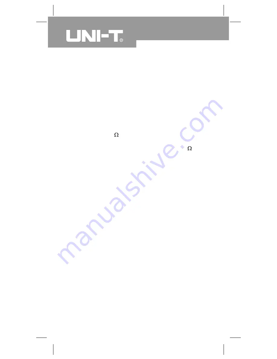 UNI-T UT106 Operating Manual Download Page 14