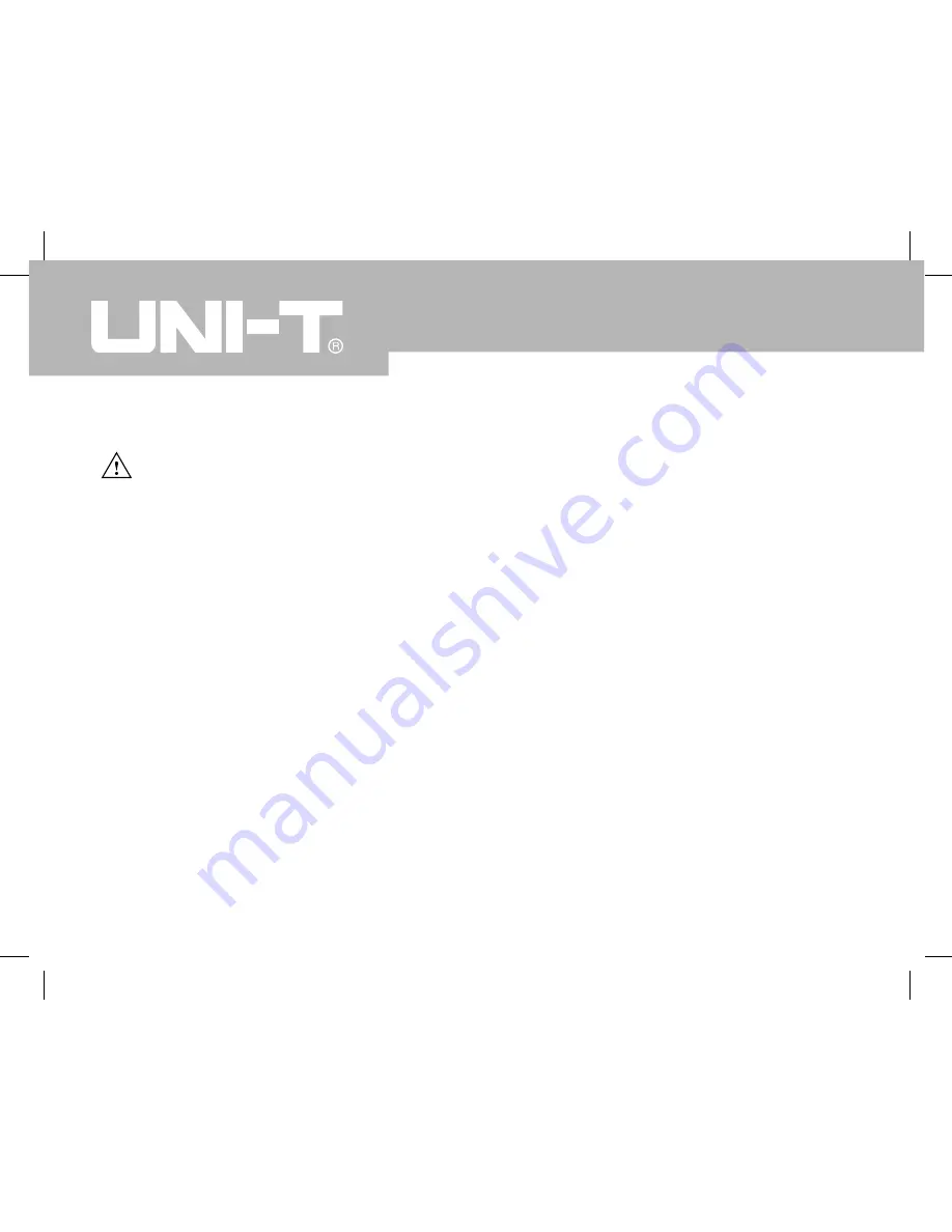 UNI-T UT207A Operating Manual Download Page 7