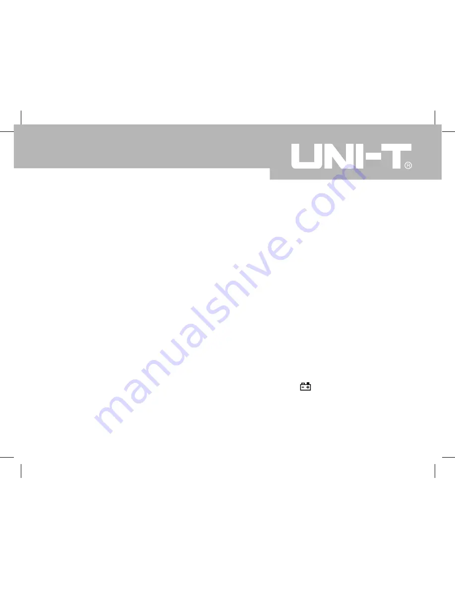 UNI-T UT207A Скачать руководство пользователя страница 8