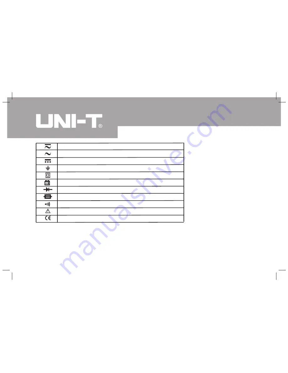 UNI-T UT33B Operating Manual Download Page 10