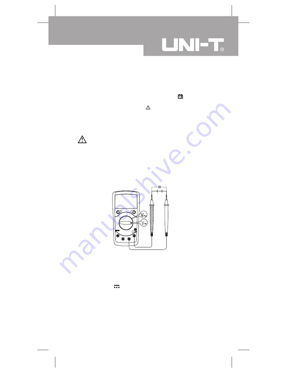 UNI-T UT39E Operating Manual Download Page 7