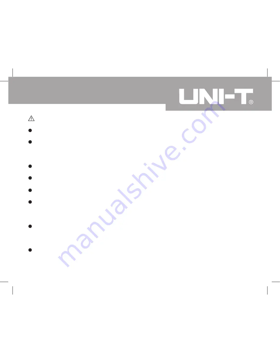 UNI-T UT501 Operating Manual Download Page 19