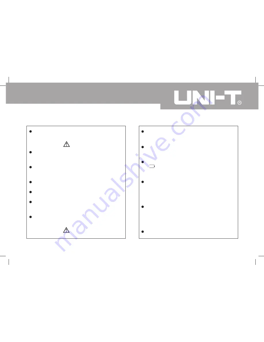 UNI-T UT512 Скачать руководство пользователя страница 8