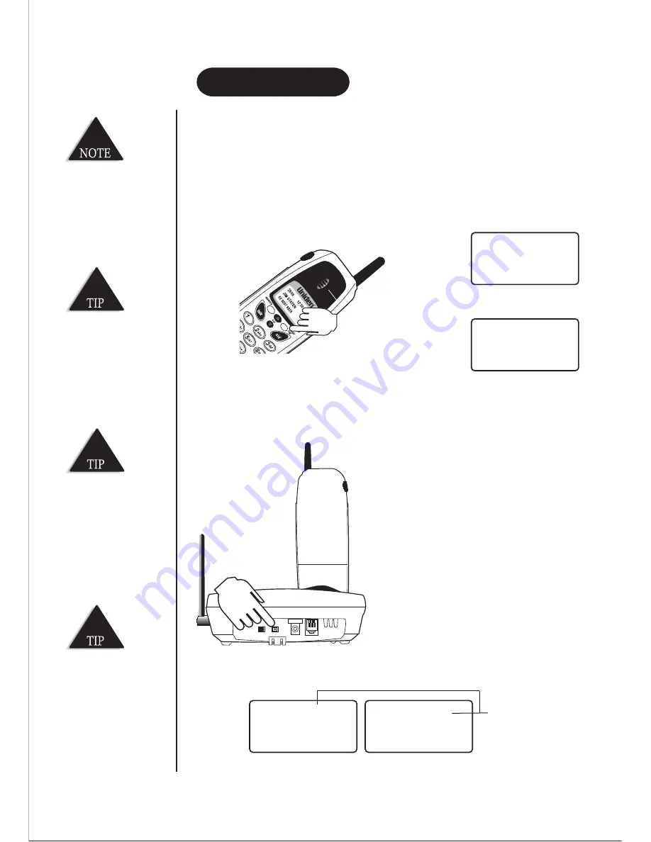 Uniden DS 815 Quick Start Manual Download Page 18