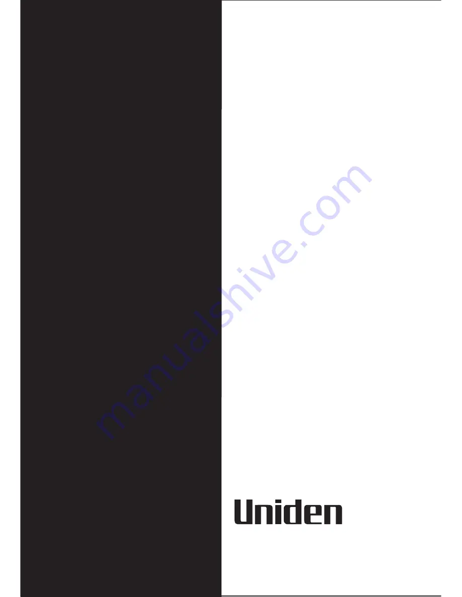 Uniden DS 815 Quick Start Manual Download Page 24