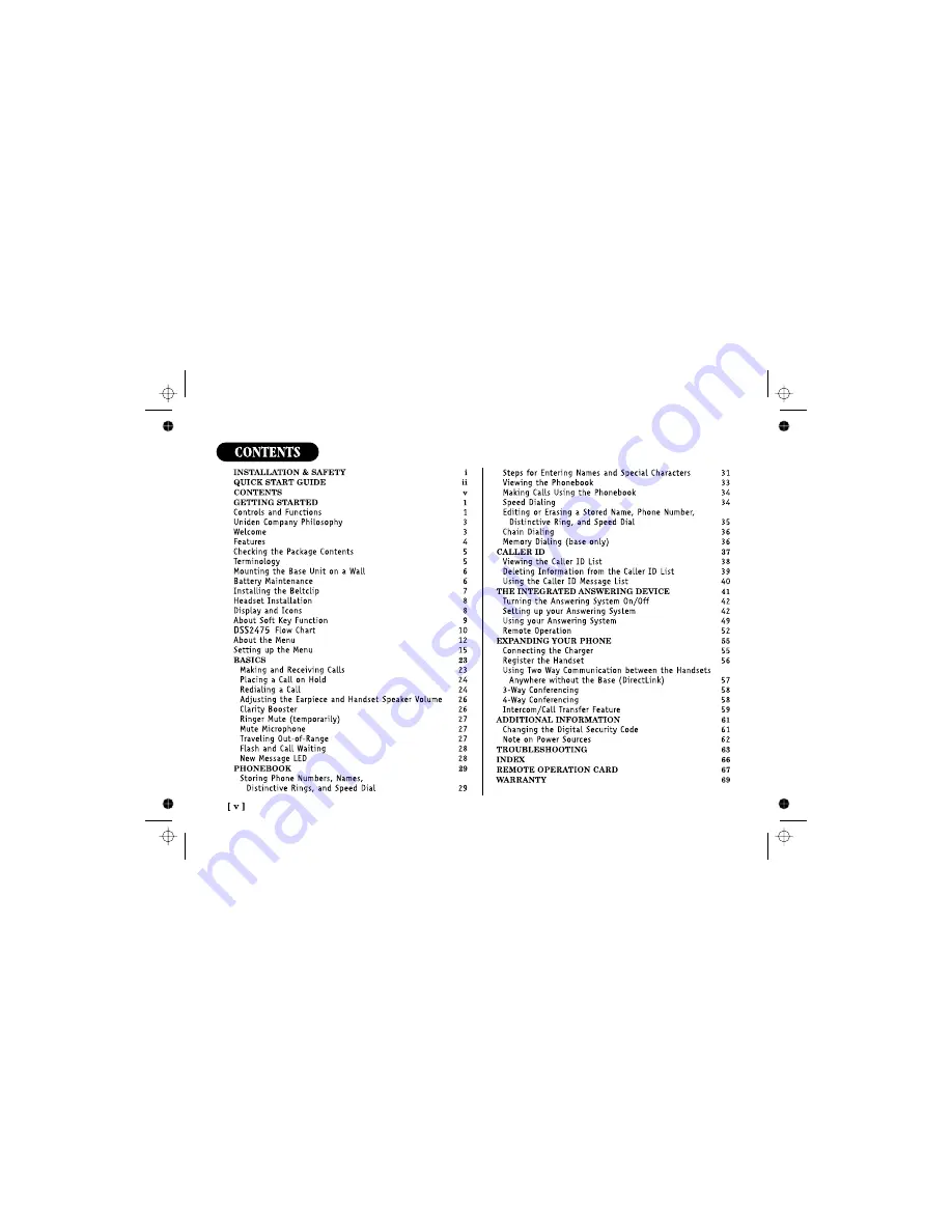 Uniden DSS 2475 Quick Start Manual Download Page 6