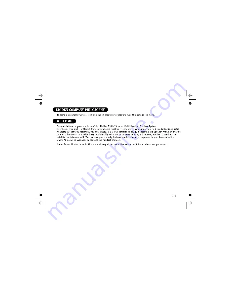 Uniden DSS 2475 Quick Start Manual Download Page 9