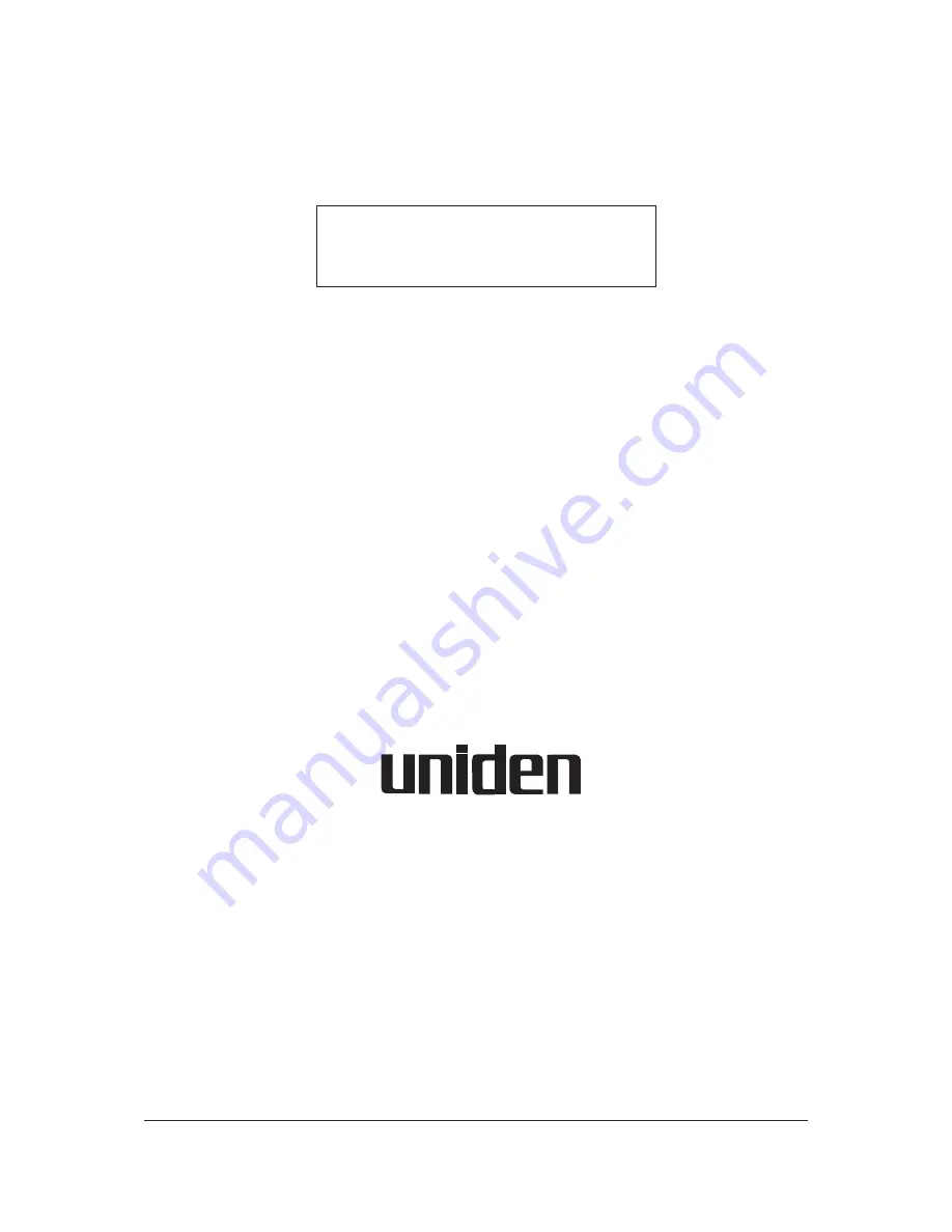 Uniden DX 834 Series Instruction Manual Download Page 28