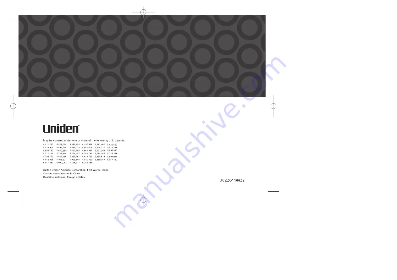 Uniden DXAI 388-2 Owner'S Manual Download Page 72