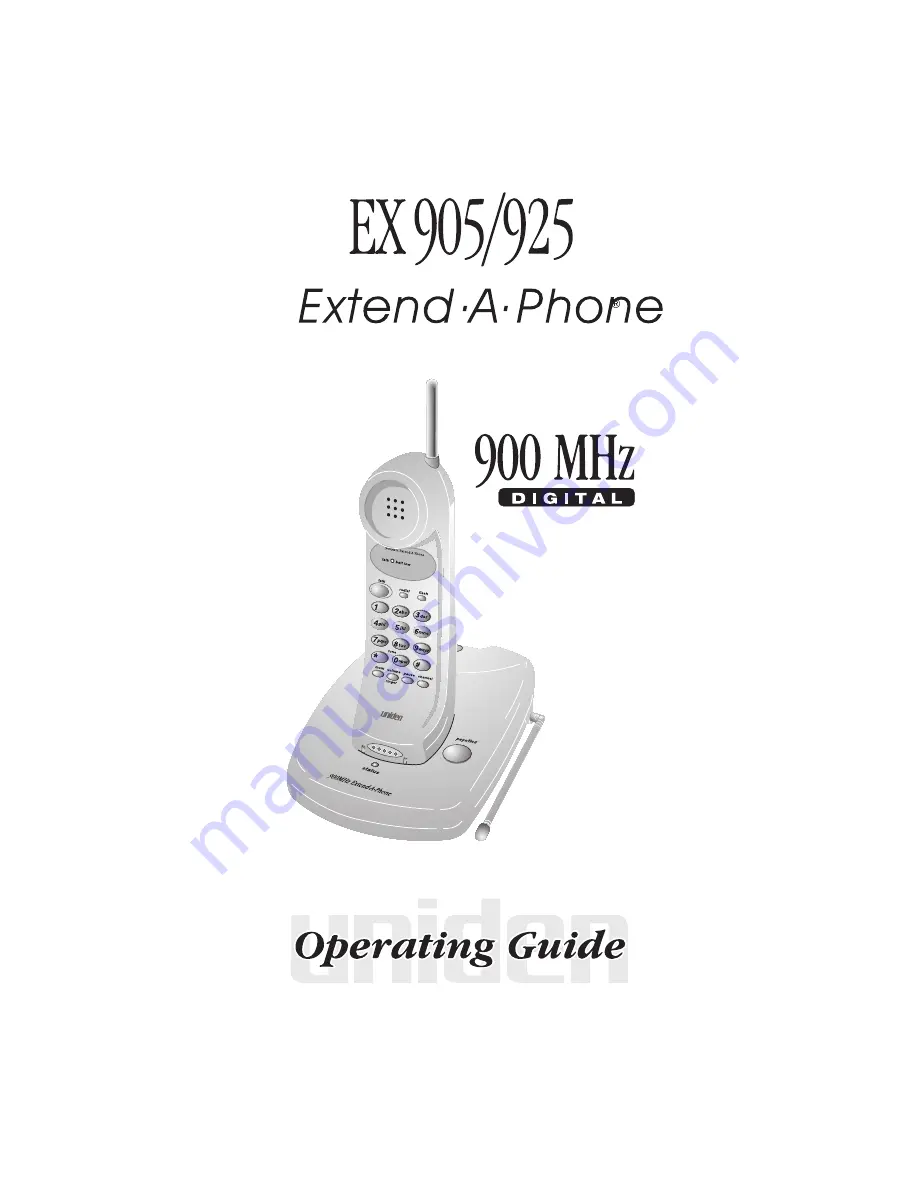 Uniden EX905 User Manual Download Page 33