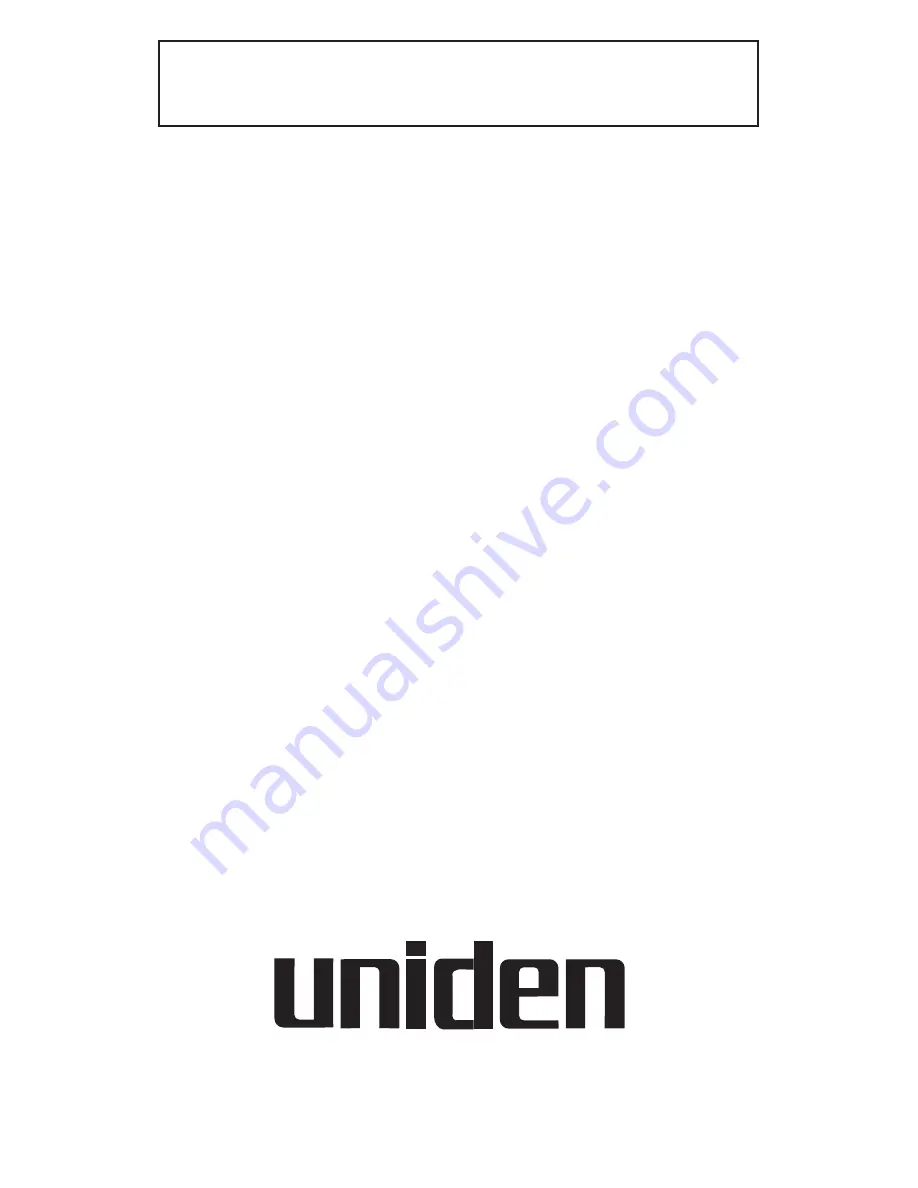 Uniden EX965 User Manual Download Page 46