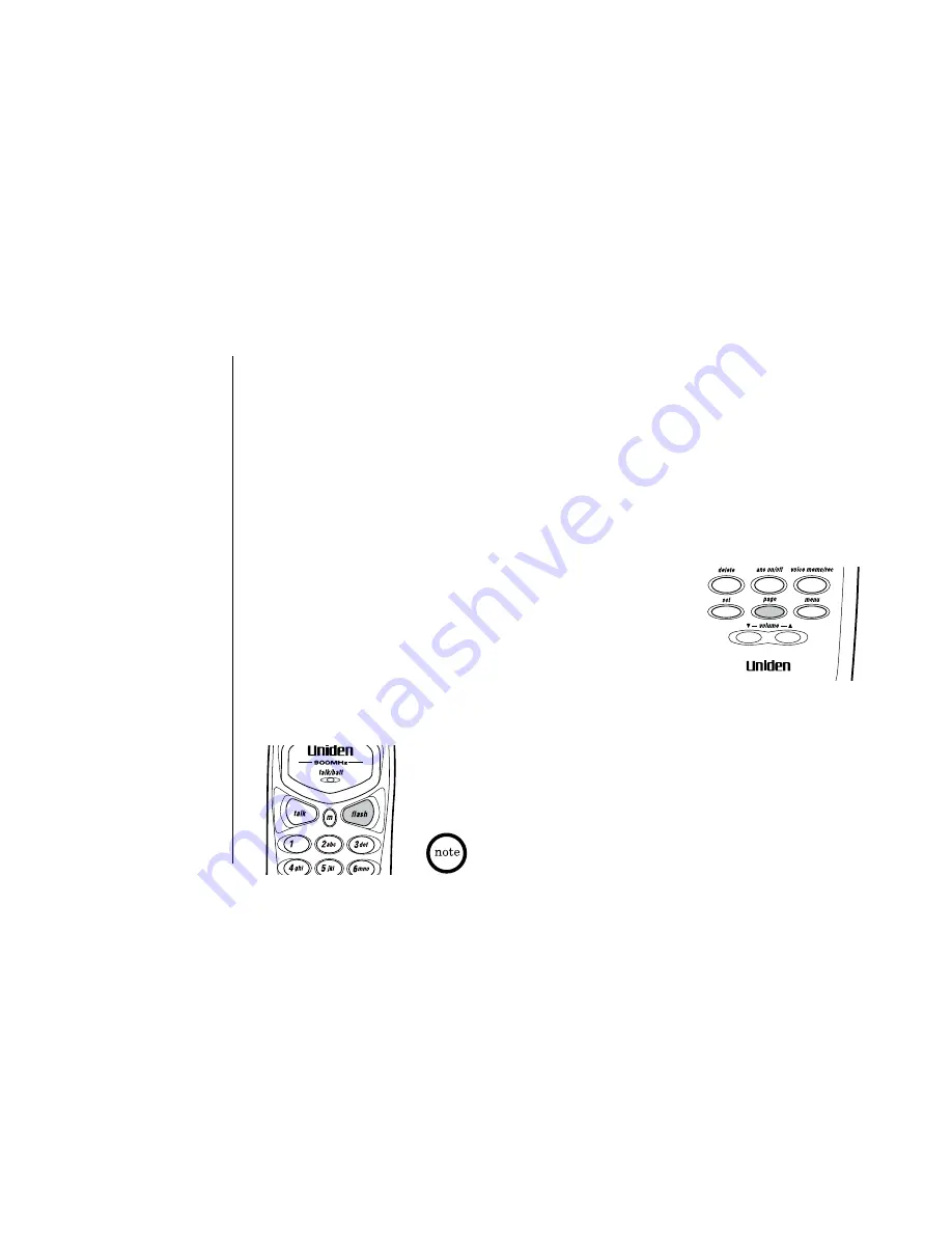 Uniden exa2850 - EXA 2850 Cordless Phone Owner'S Manual Download Page 18