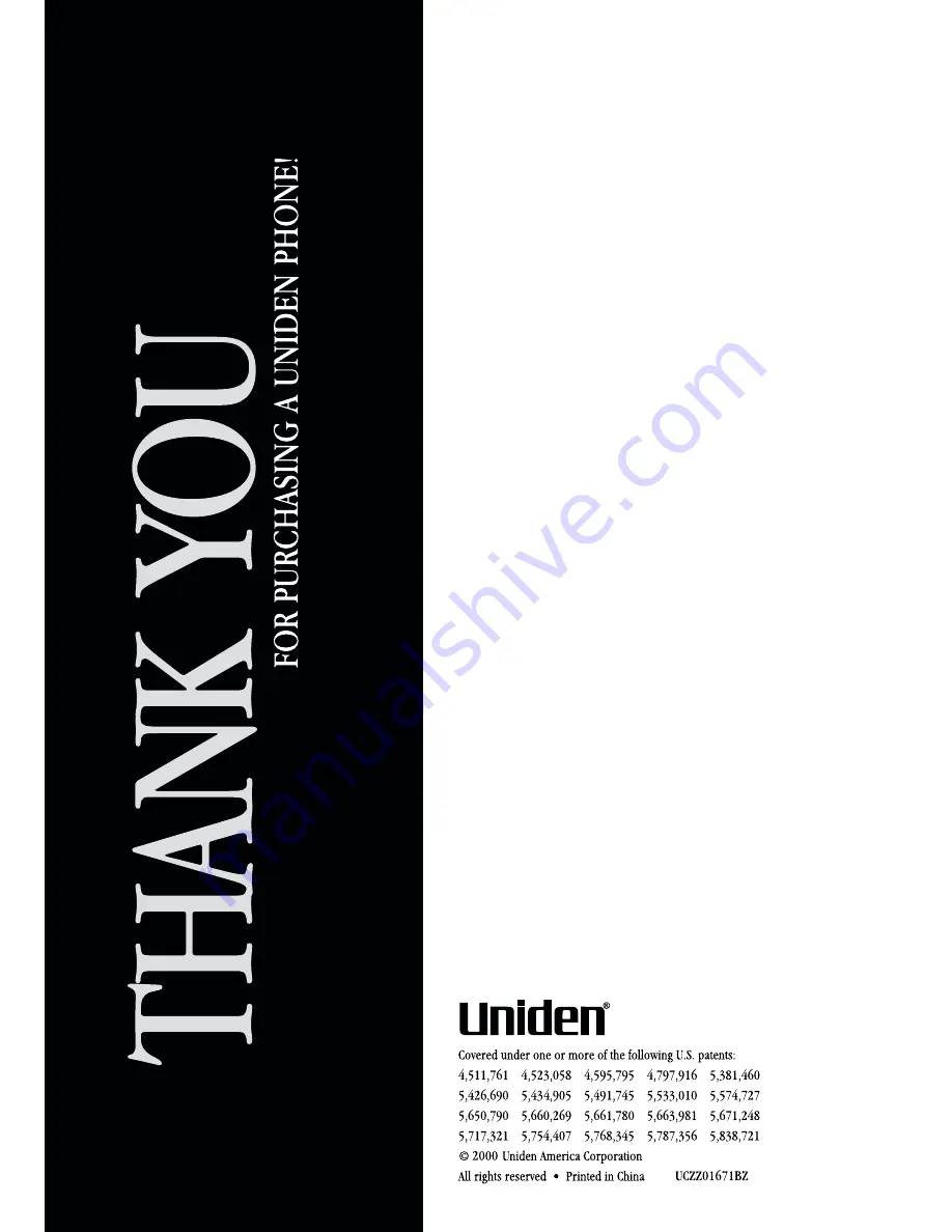 Uniden EXS 2080 Owner'S Manual Download Page 58