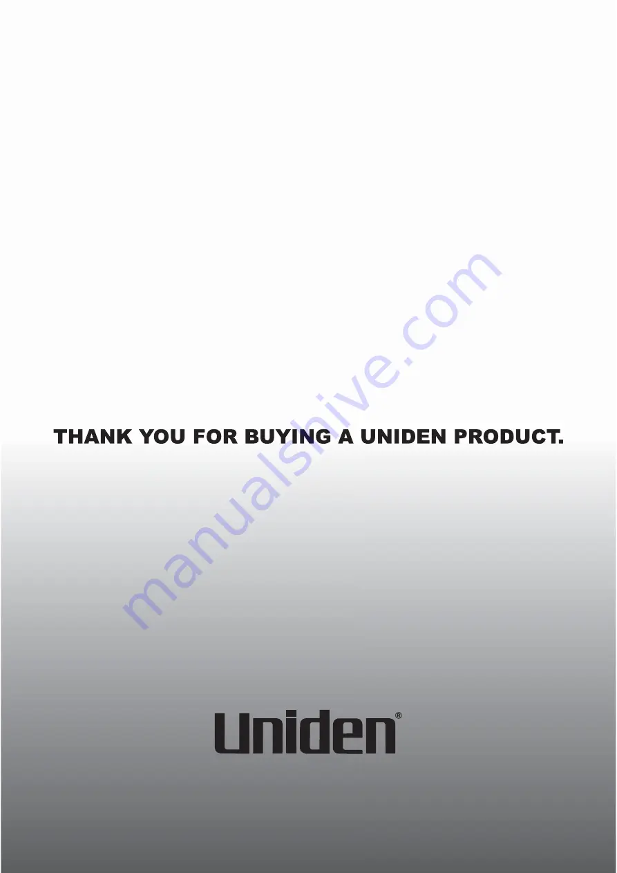 Uniden UH8080NB Owner'S Manual Download Page 48