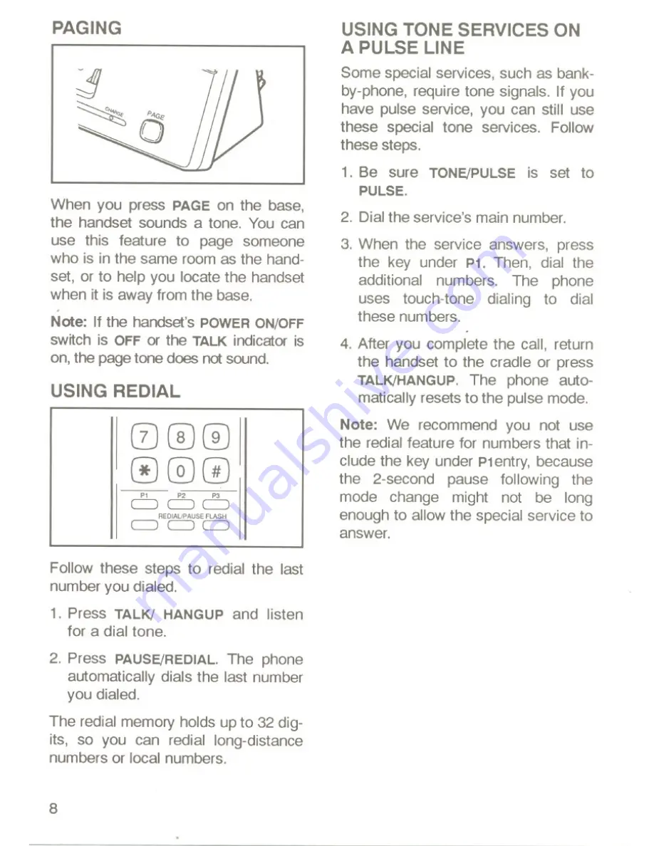 Uniden XC-360 Operating Manual Download Page 8