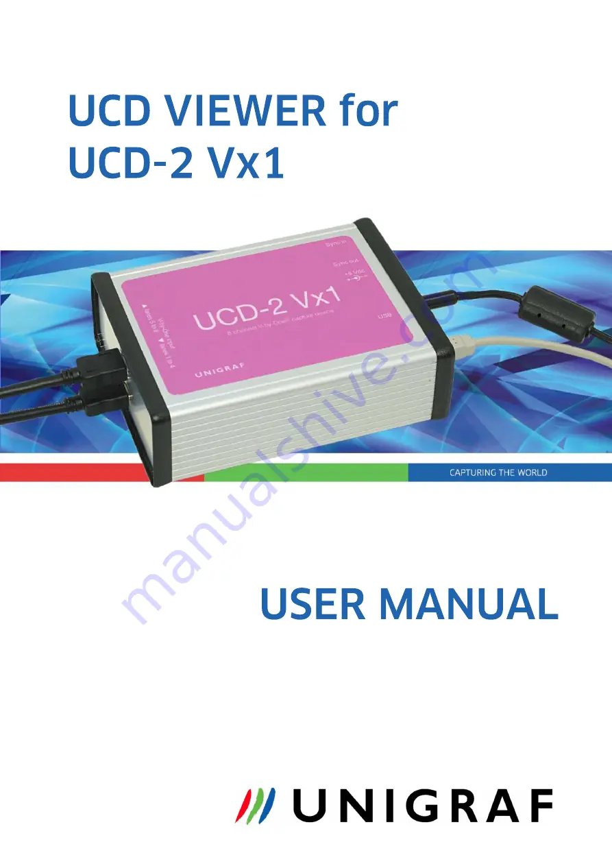 Unigraf UCD-2 VX1 User Manual Download Page 1