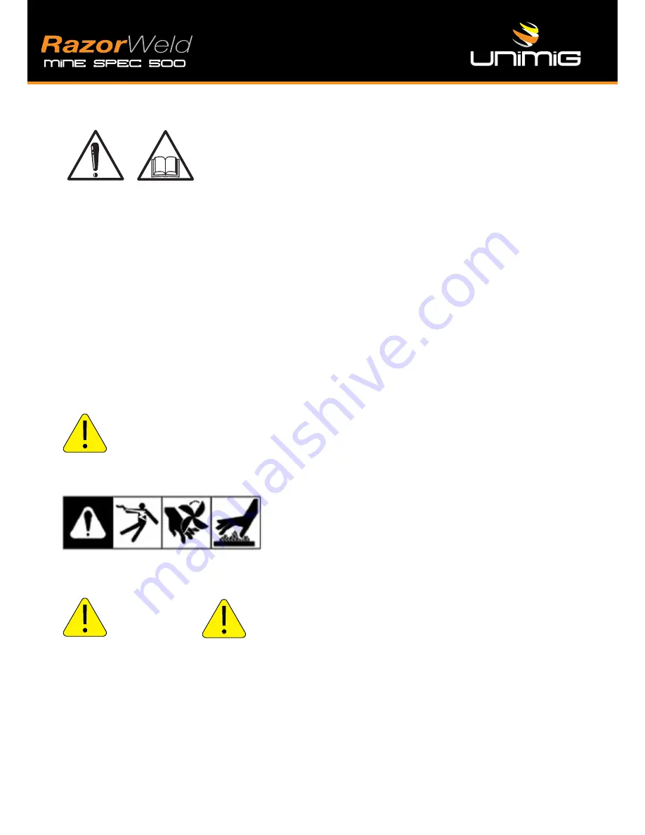 Unimig RazorWeld MS500 Operating Manual Download Page 4