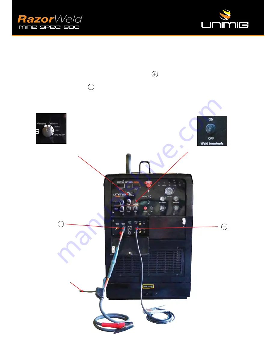 Unimig RazorWeld MS500 Operating Manual Download Page 38