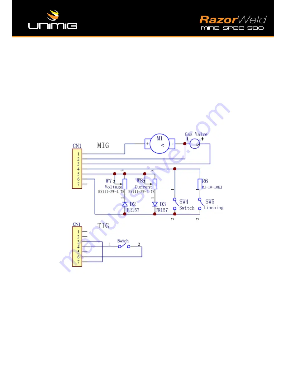 Unimig RazorWeld MS500 Operating Manual Download Page 71