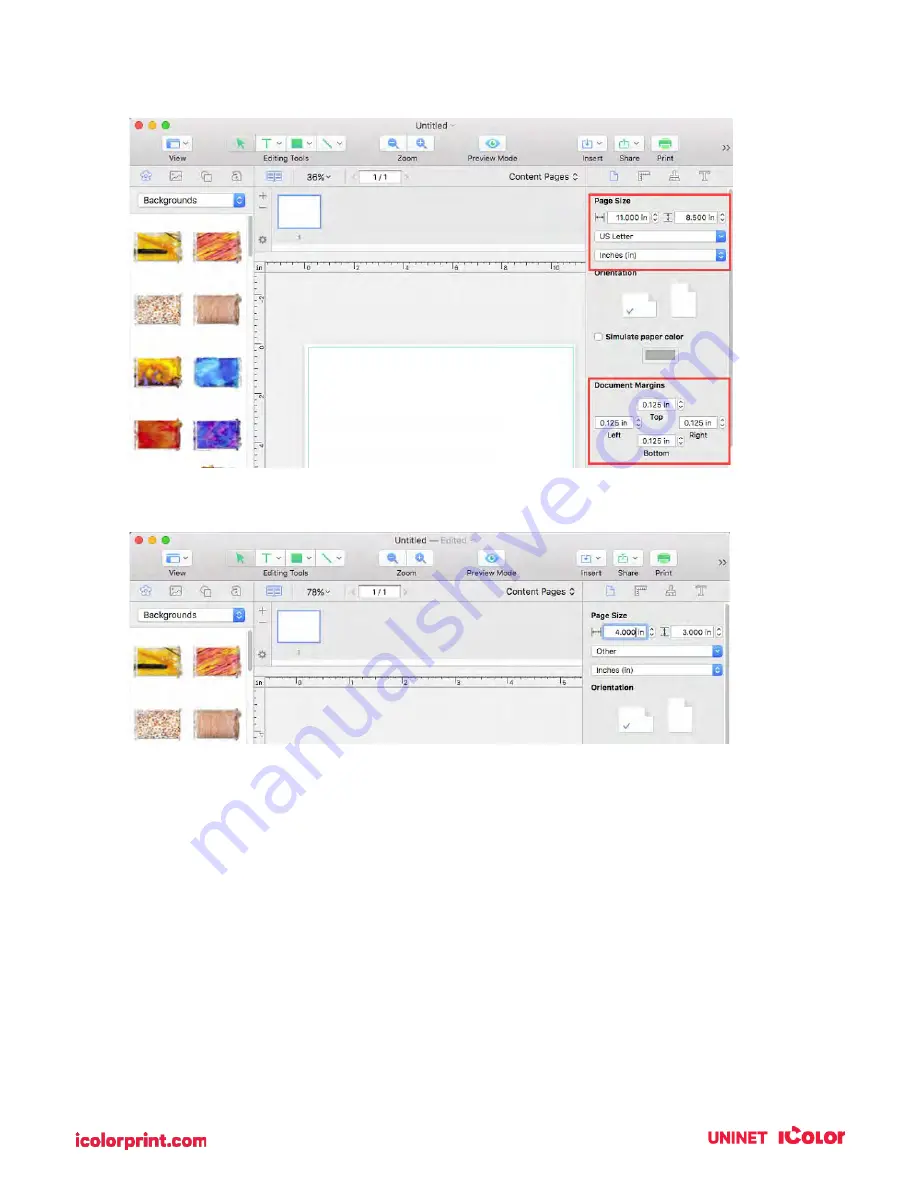 Uninet IColor 250 User Manual Download Page 95