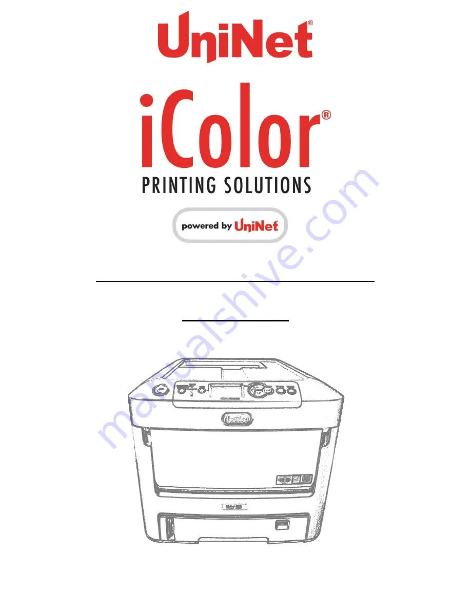 Uninet iColor 500 User Manual Download Page 1