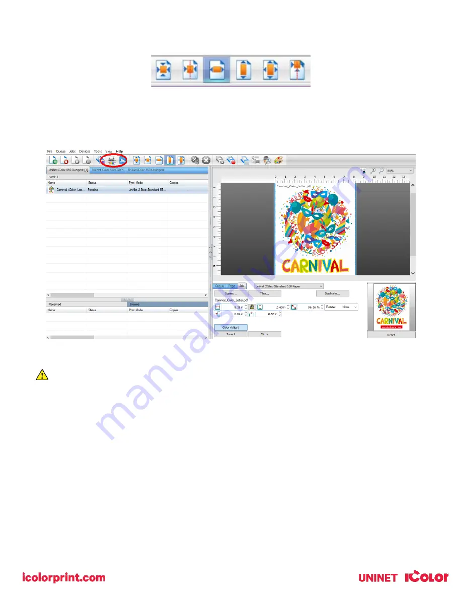 Uninet IColor 650 User Manual Download Page 41