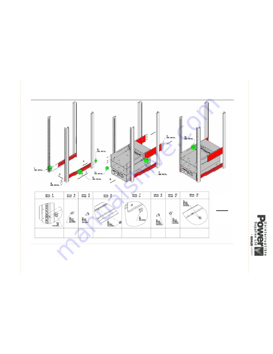 Uninterruptible Power Supplies PowerWAVE 8000DPA RI User Manual Download Page 22