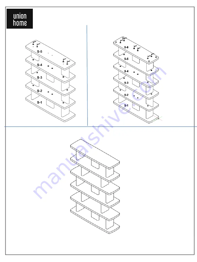 Union Home LAUREL SHELVING LVR00334 Скачать руководство пользователя страница 3