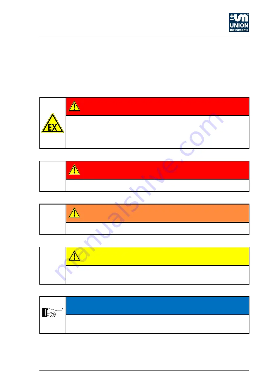 Union Instruments CWD2000 EX Original Operating Instructions Download Page 13