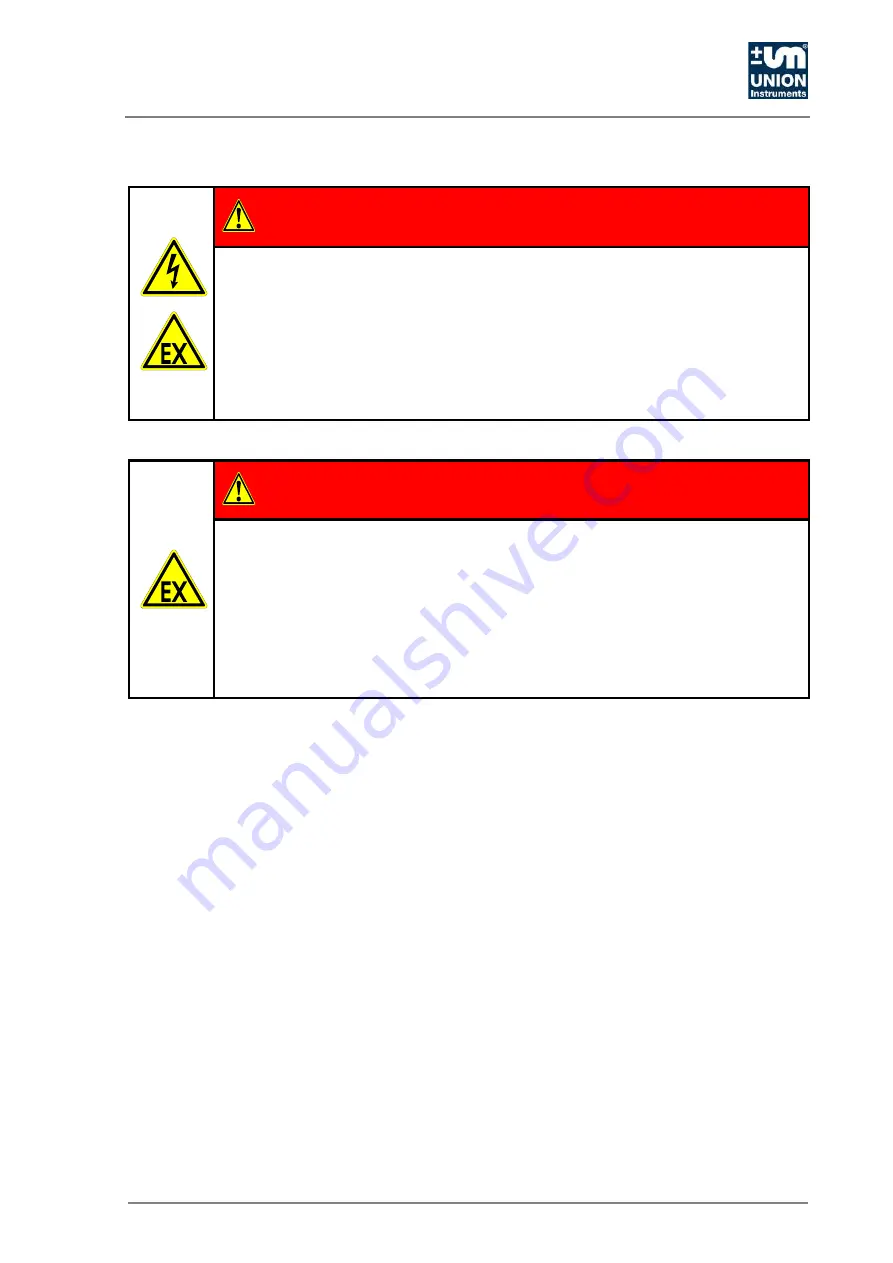 Union Instruments CWD3000 EXP Operating Instructions Manual Download Page 43