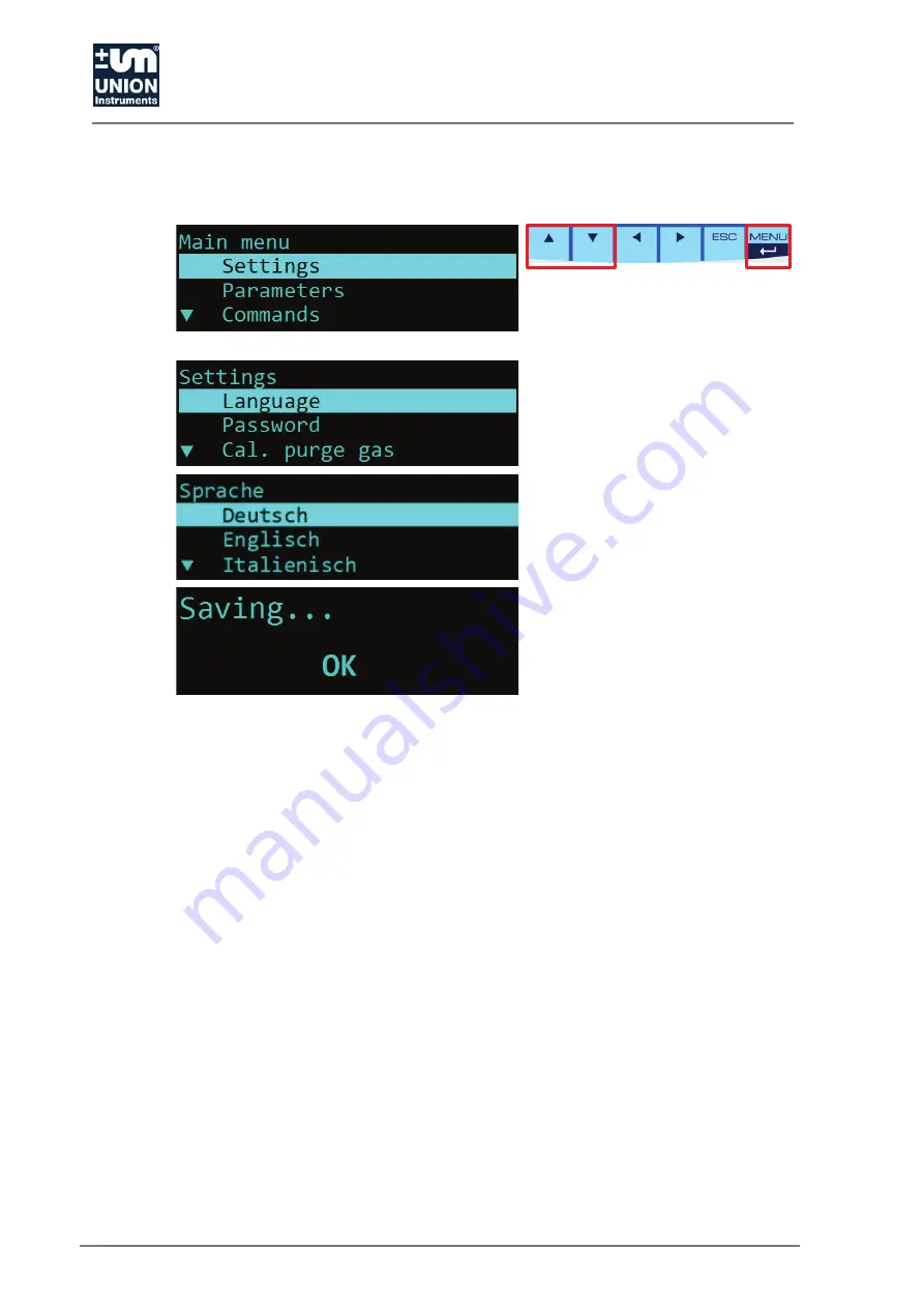 Union Instruments INCA4003 Translation Of The Original Operating Instructions Download Page 46