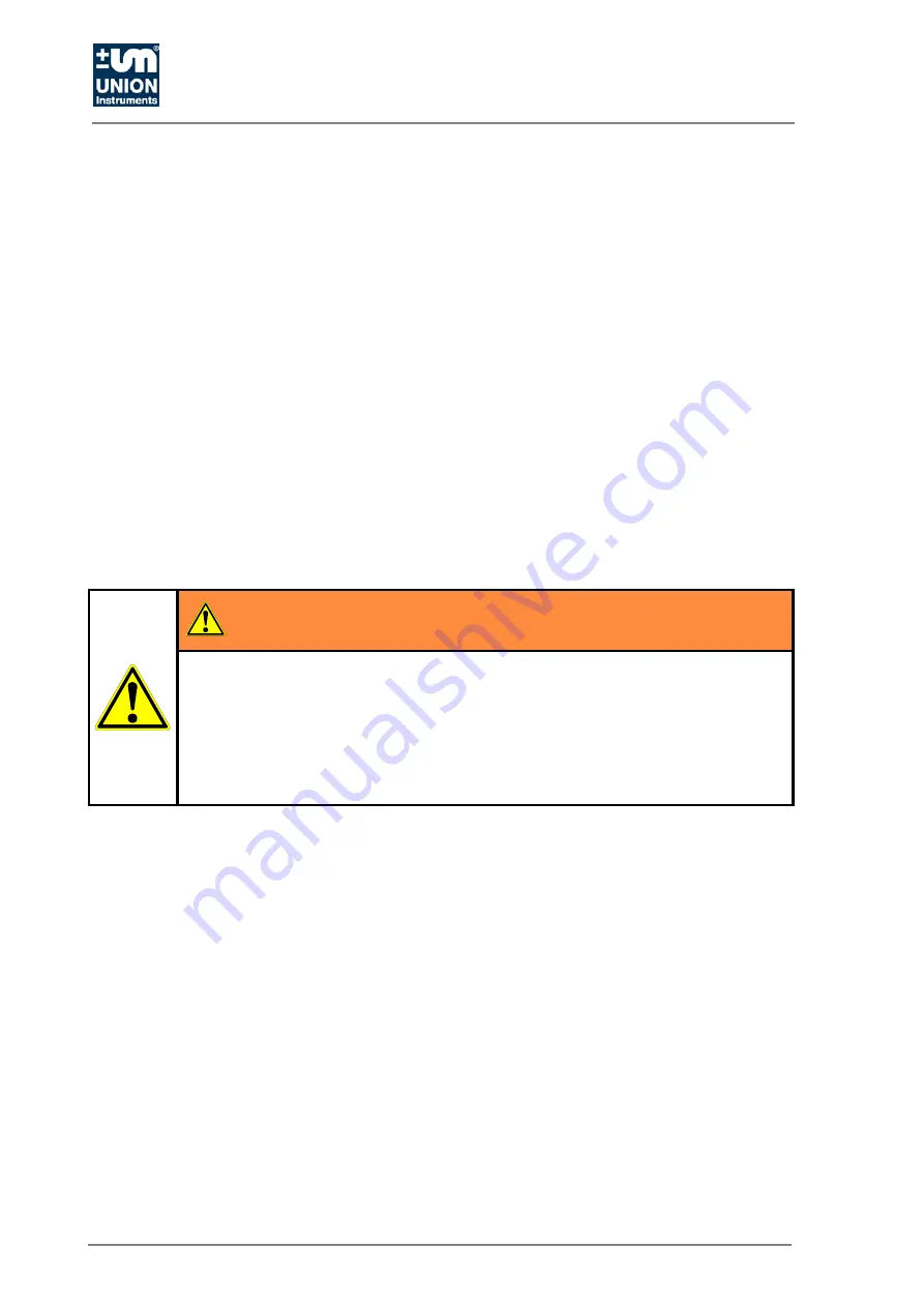 Union Instruments INCA5011 Translation Of The Original Operating Instructions Download Page 12