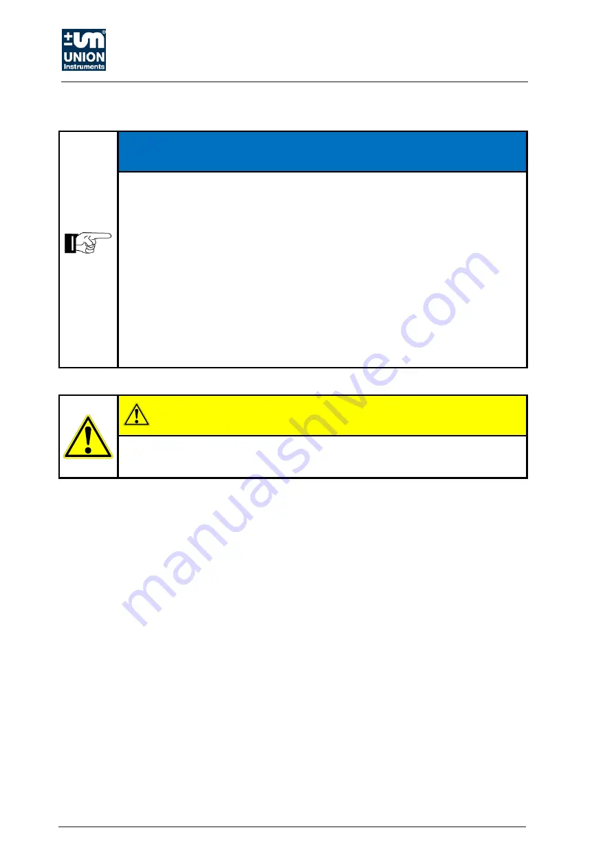 Union Instruments INCA6001 Translation Of The Original Operating Instructions Download Page 22