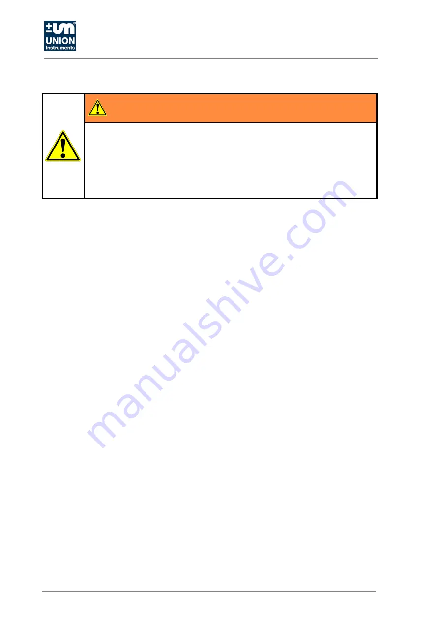 Union Instruments INCA6003 Translation Of The Original Operating Instructions Download Page 20