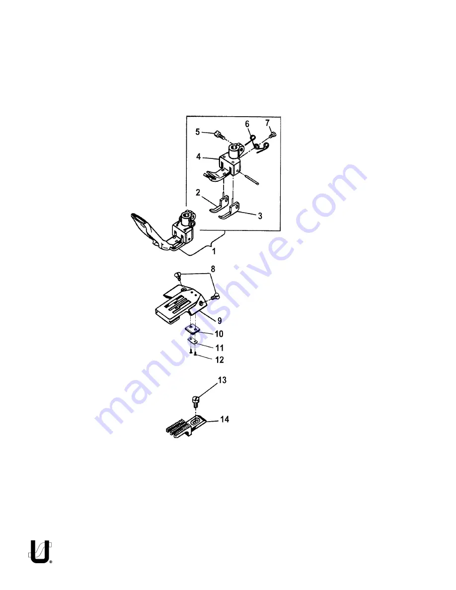 UnionSpecial 31200AQ64 Adjusting Instructions And Illustrated Parts List Download Page 24