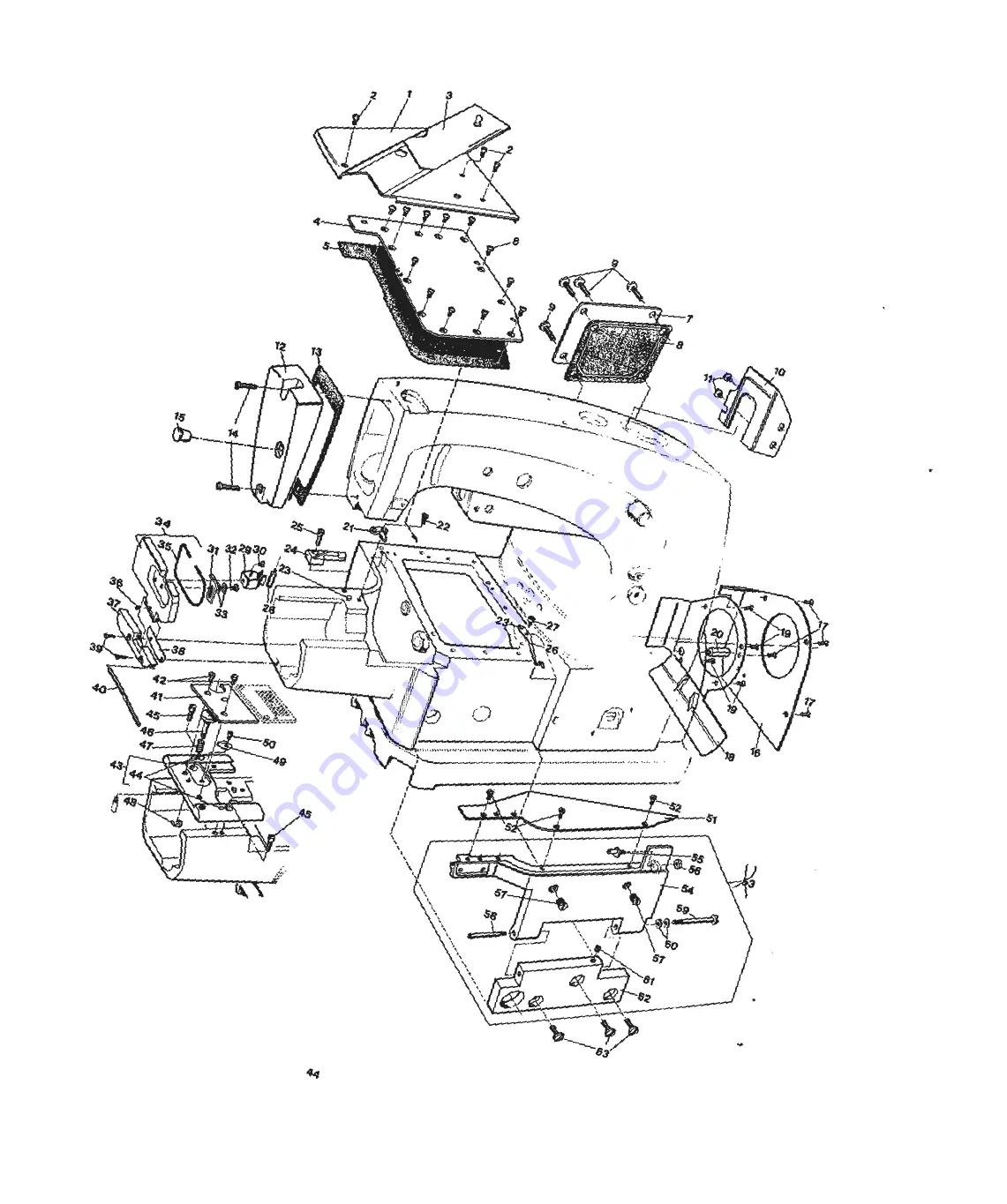 UnionSpecial 34 700 BW Instructions And Illustrated Parts List Download Page 50