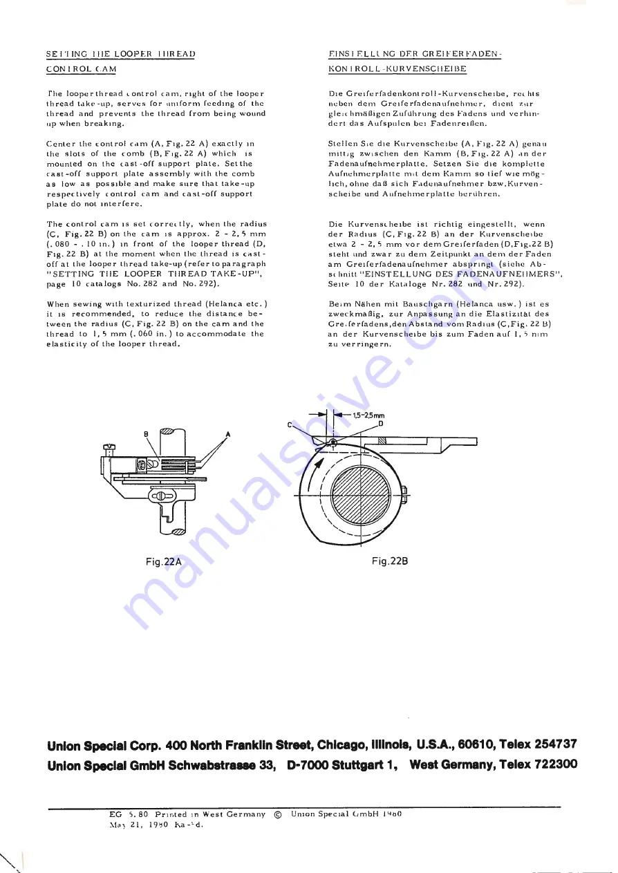 UnionSpecial 34700 F Скачать руководство пользователя страница 4