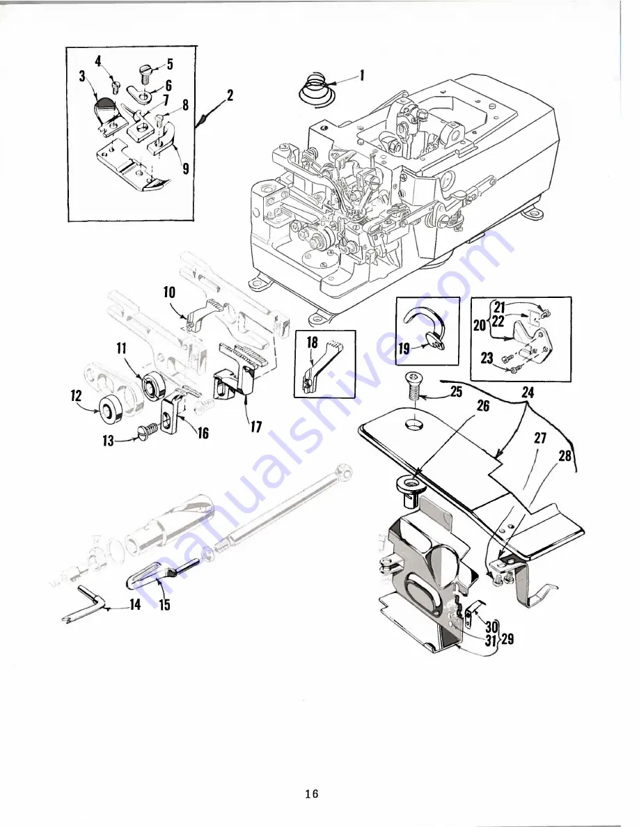 UnionSpecial 39500 MC Instructions For Adjusting And Operating Download Page 16