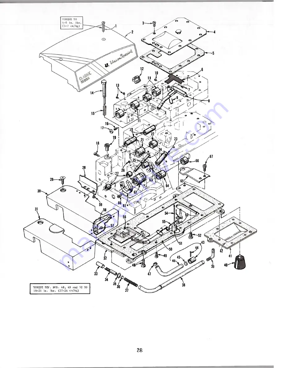 UnionSpecial 398 Classic Series Adjusting Instructions And Illustrated Parts List Download Page 28