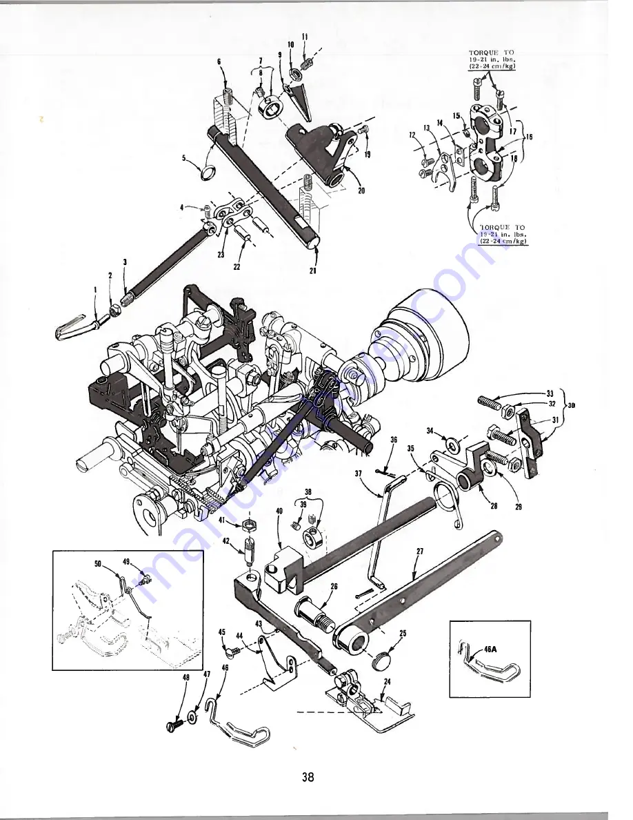 UnionSpecial 398 Classic Series Adjusting Instructions And Illustrated Parts List Download Page 38