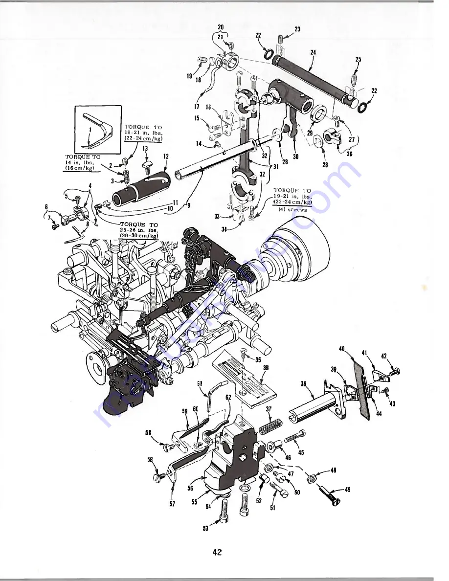 UnionSpecial 398 Classic Series Adjusting Instructions And Illustrated Parts List Download Page 42