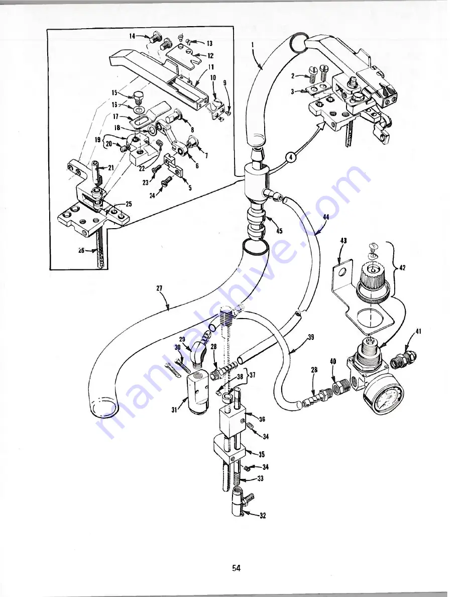 UnionSpecial 398 Classic Series Adjusting Instructions And Illustrated Parts List Download Page 54