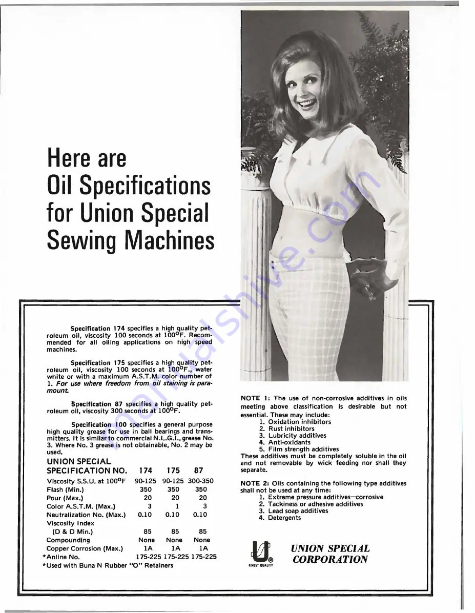 UnionSpecial 57100 C Instructions For Adjusting And Operating Download Page 19