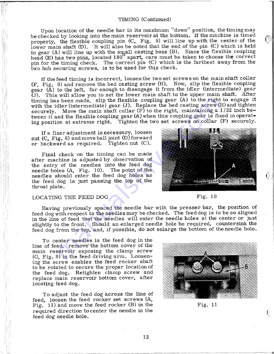 UnionSpecial 61800C Instructions And Operating Manual Download Page 12